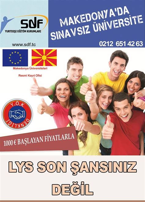 makedonya da üniversite eğitimi